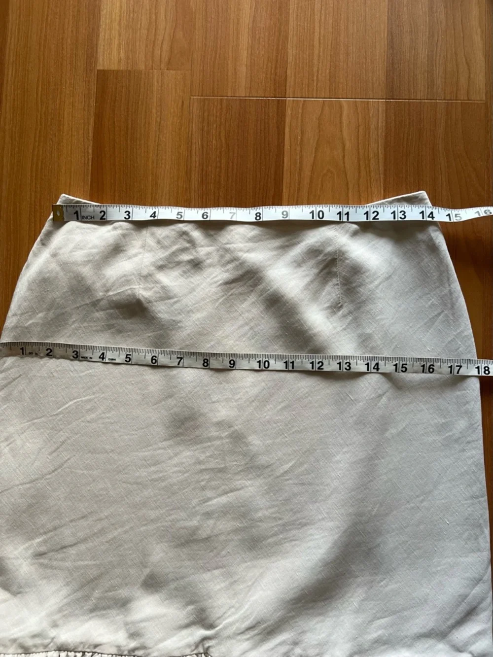 Ralph Lauren Black Label Ivory Silk Linen Ruffle Skirt 10P - Picture 4 of 8